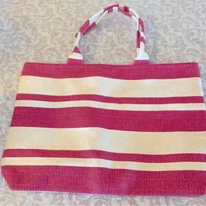 Clarins Makeup Straw Tote NWOT Gorgeous